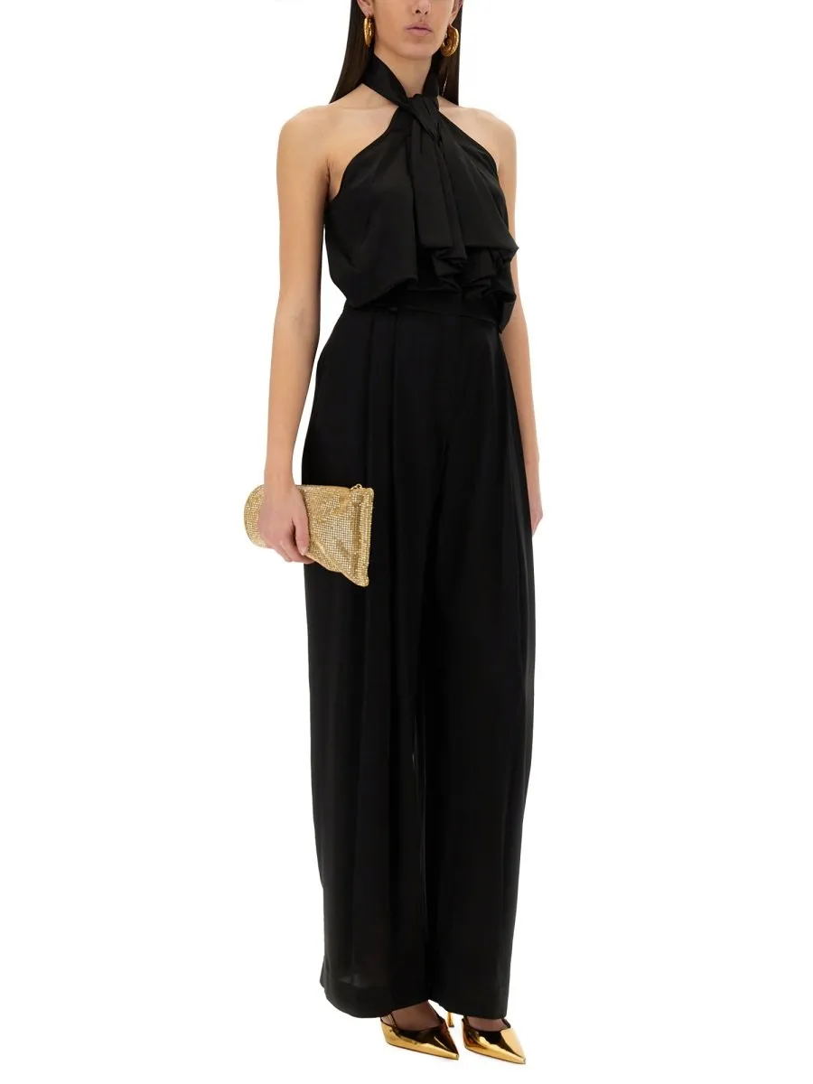 Nina Ricci Flowing Bow Halter Top