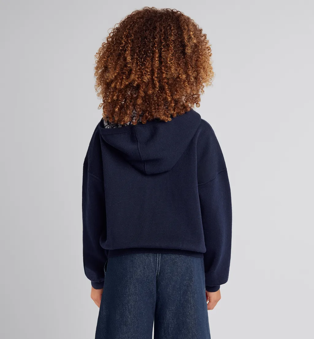 Kids' Reversible Zipped Cardigan With Hood