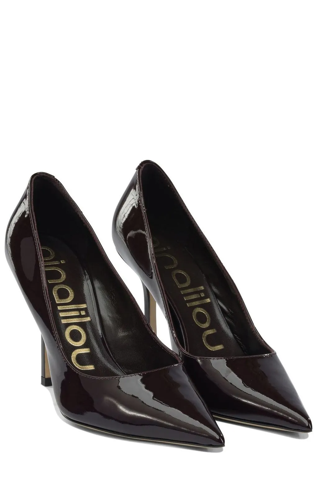 Ninalilou Patent Pointed-Toe Pumps