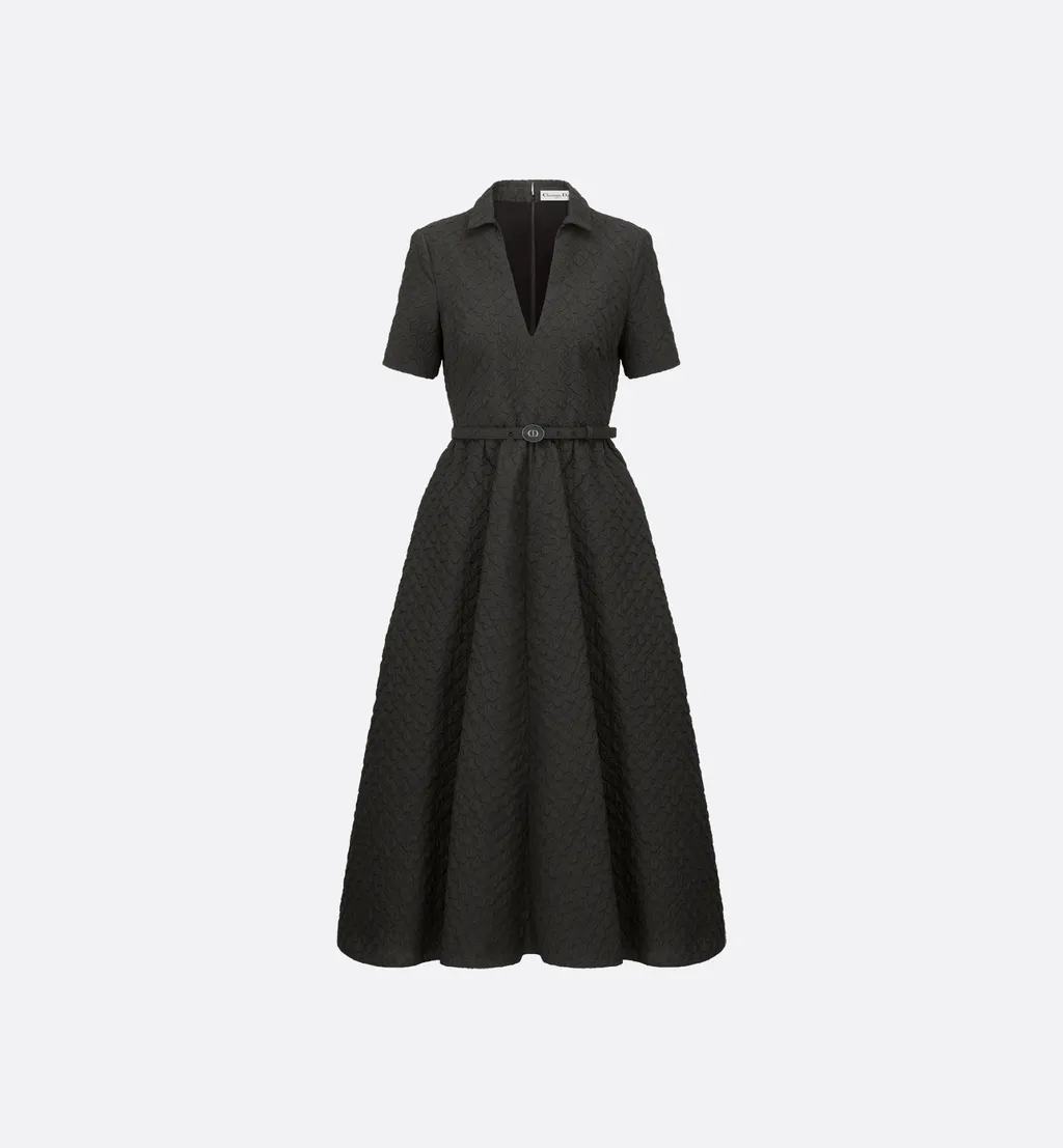 Mid-Length Belted Dress