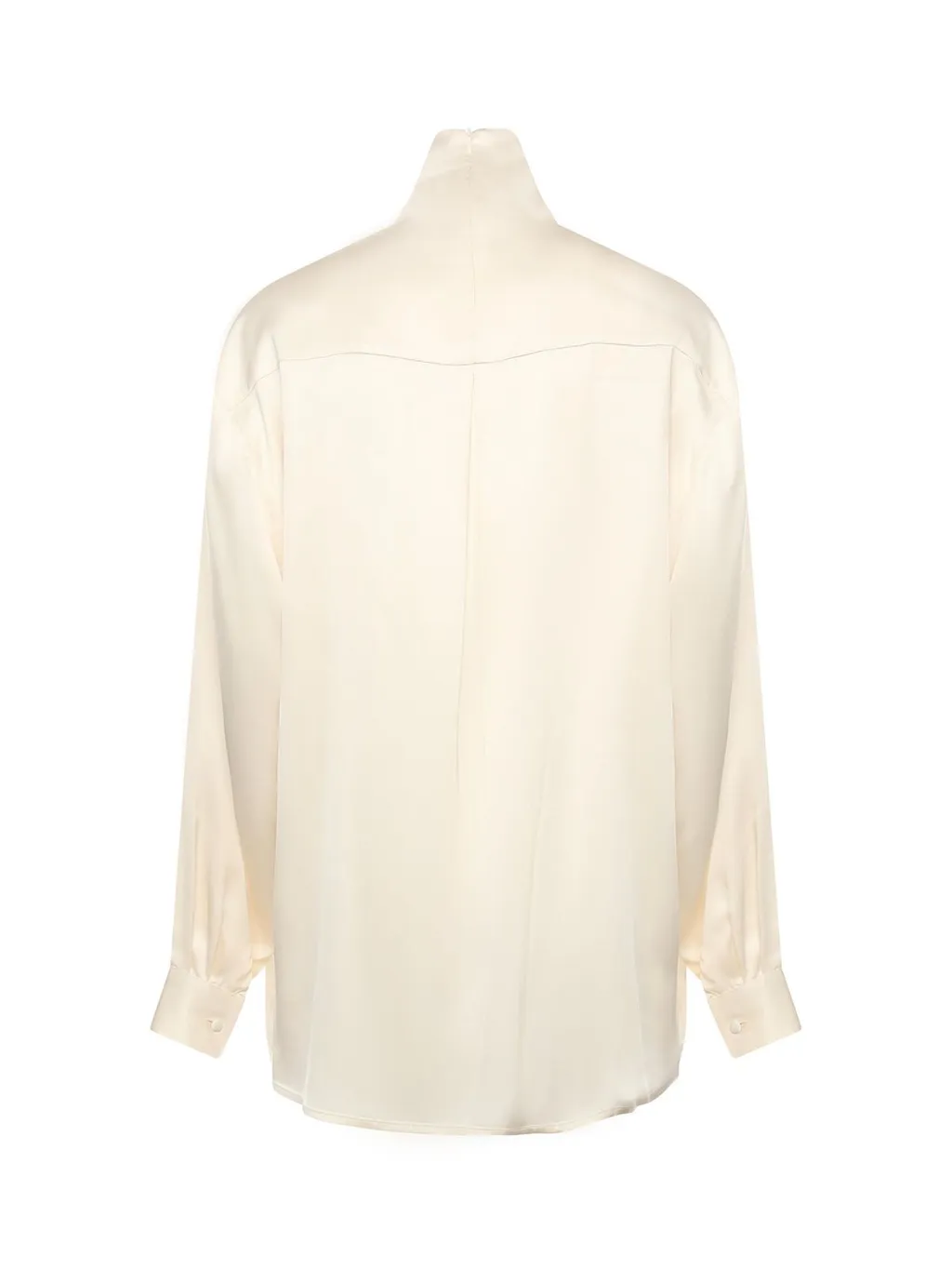 Nineminutes High-Neck Satin Top