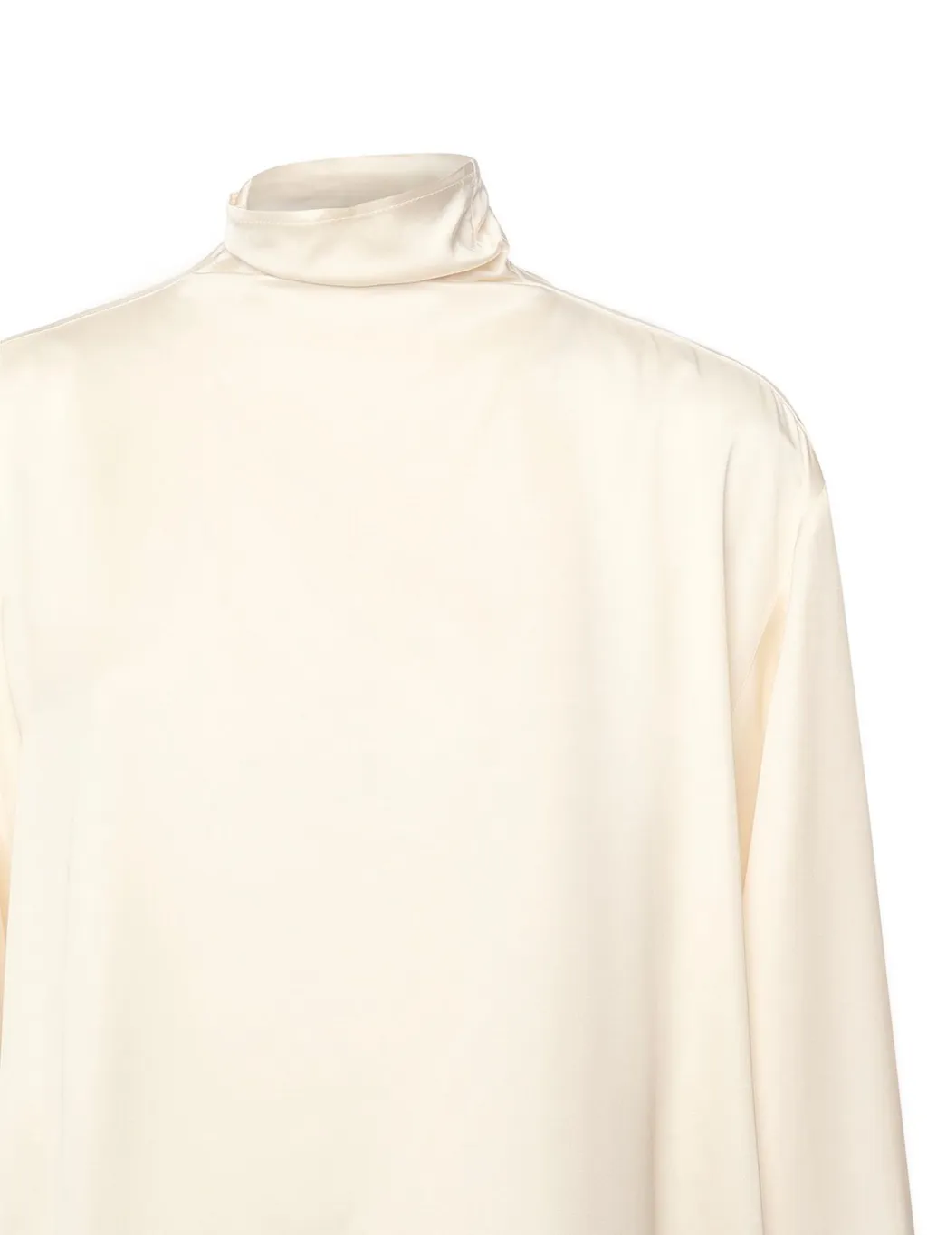 Nineminutes High-Neck Satin Top