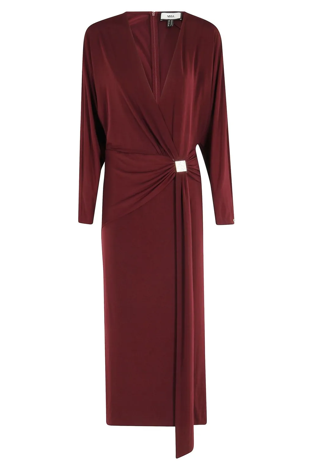 Nissa Ruched Evening Dress