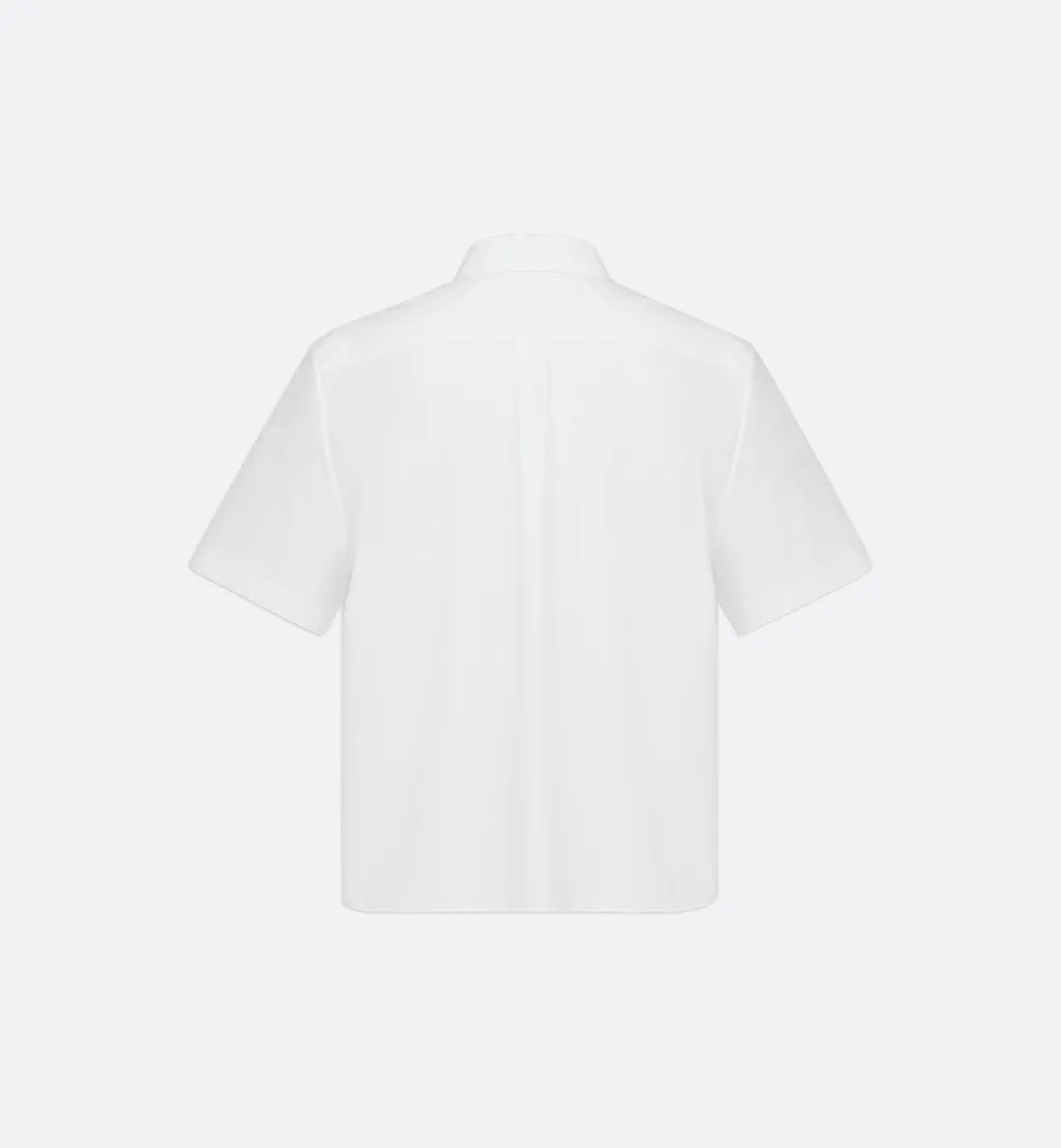 Cropped Button-Up Blouse