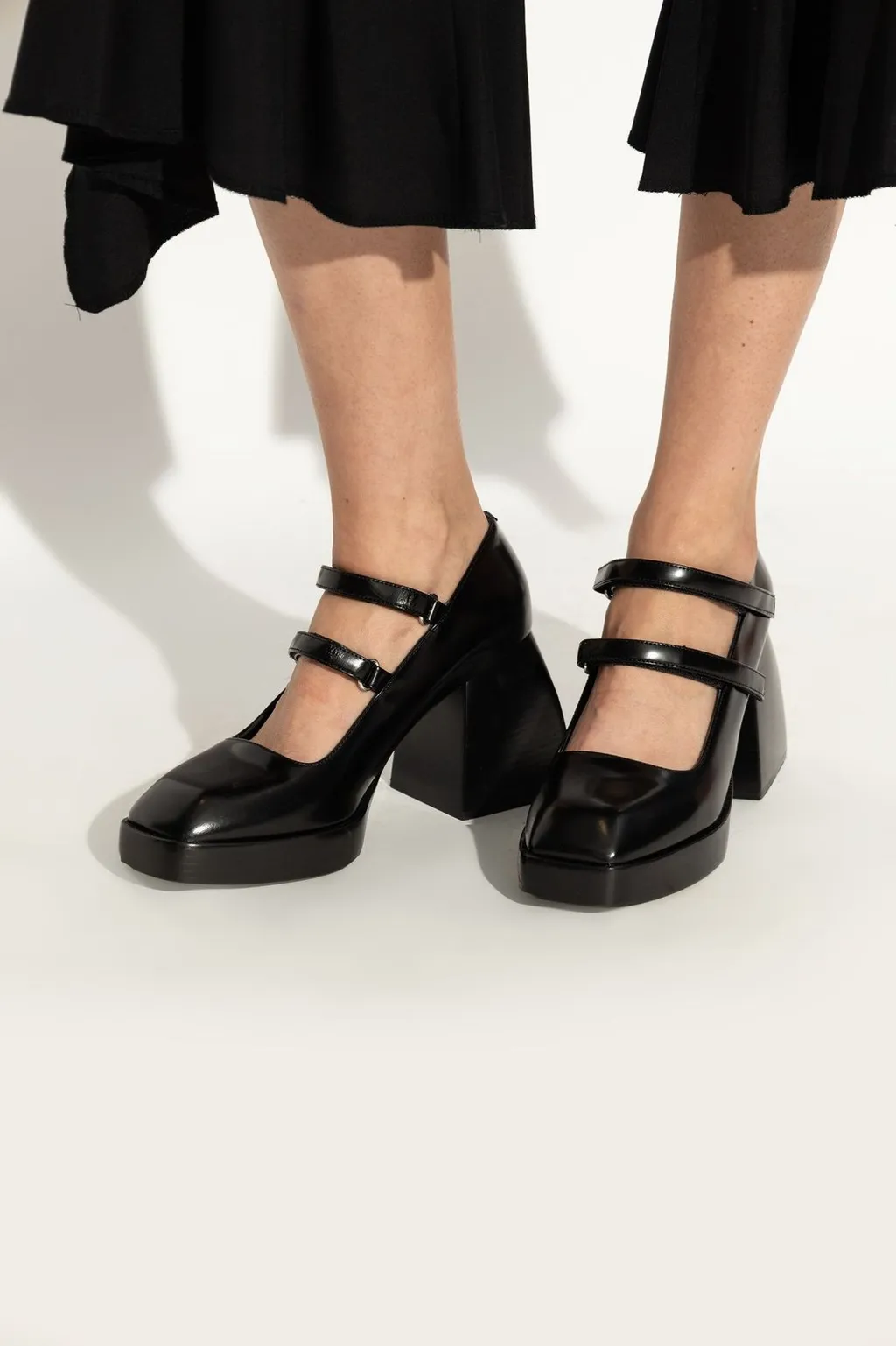 Nodaleto Strappy Block-Heel Pumps