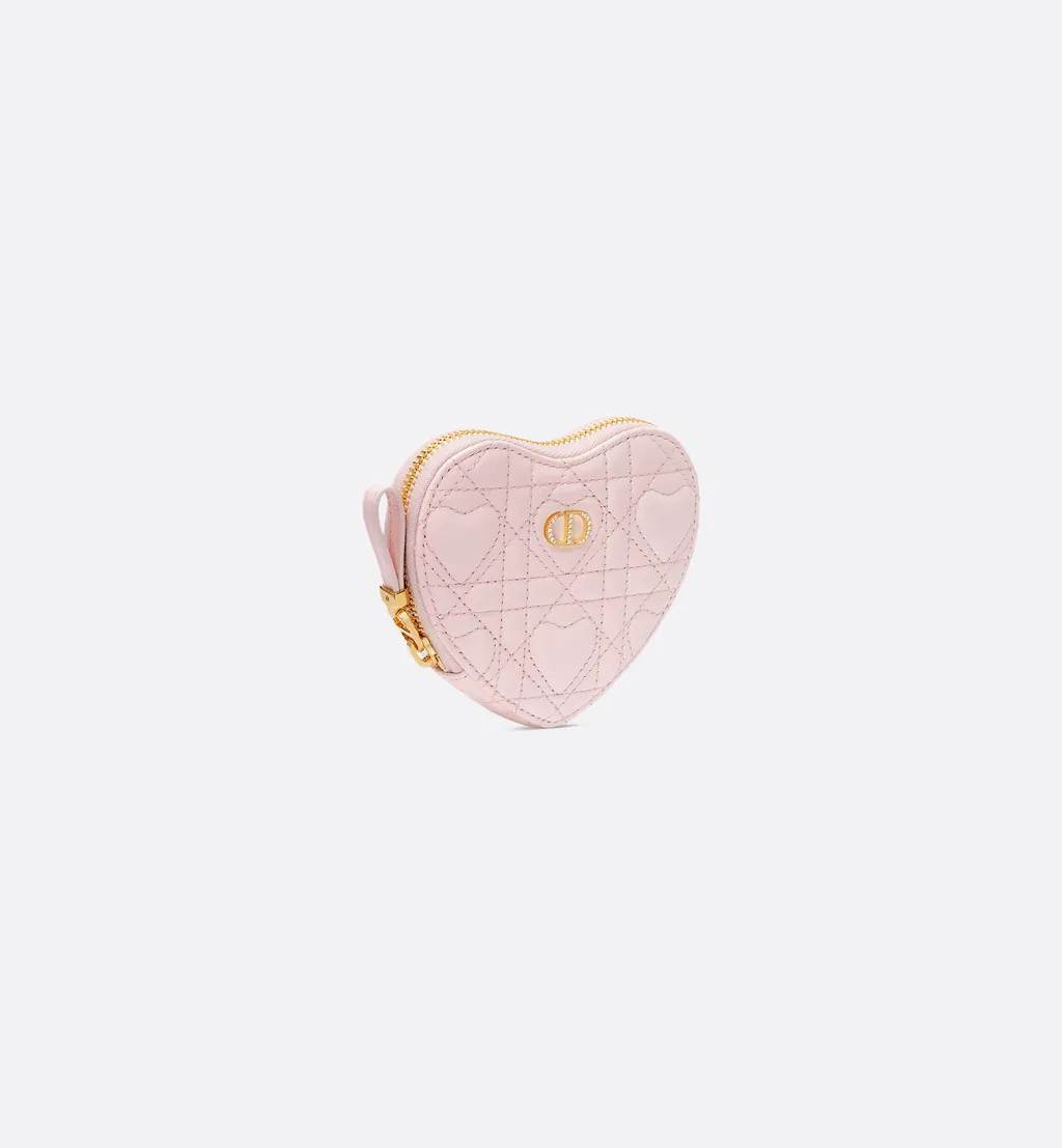 Dior Caro Heart Pouch With Chain
