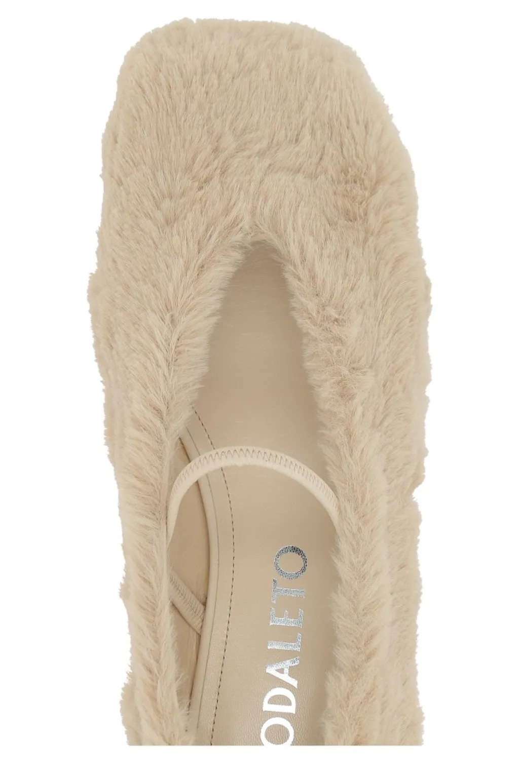Nodaleto Faux Fur Ballerina Flat Shoes