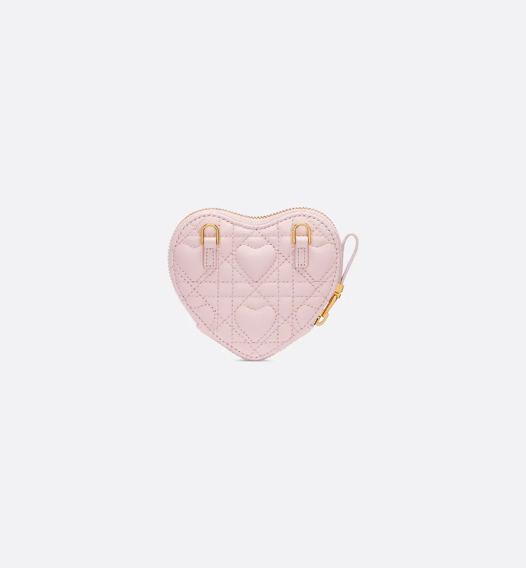 Dior Caro Heart Pouch With Chain