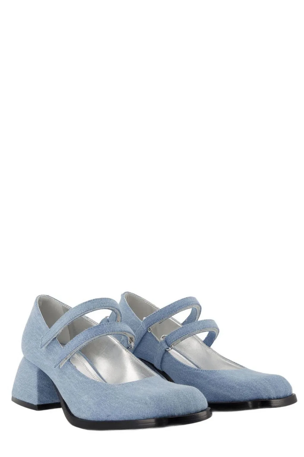 Nodaleto Bulla Square Toe Denim Pumps
