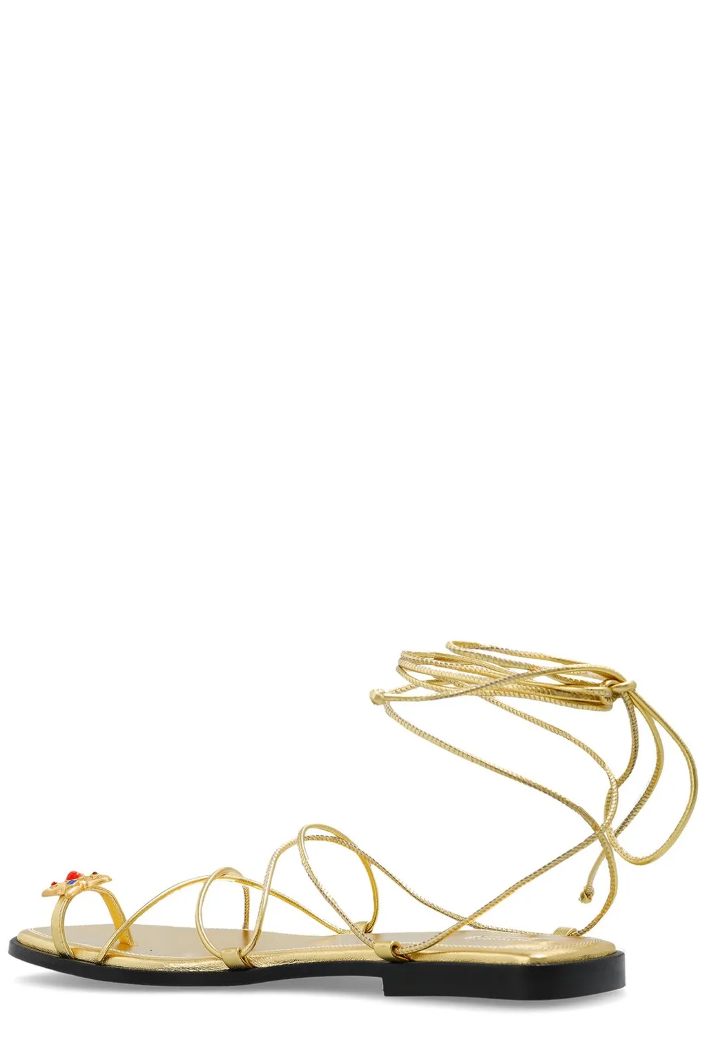 Nodaleto Ankle-Tie Fastening Sandals