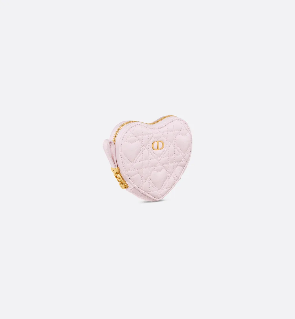 Dioramour Dior Caro Heart Pouch With Chain