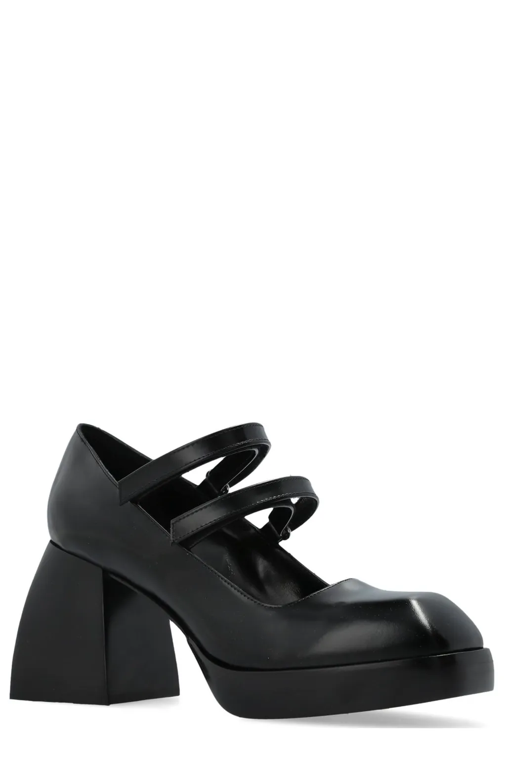 Nodaleto Double Strap Block Heel Pumps