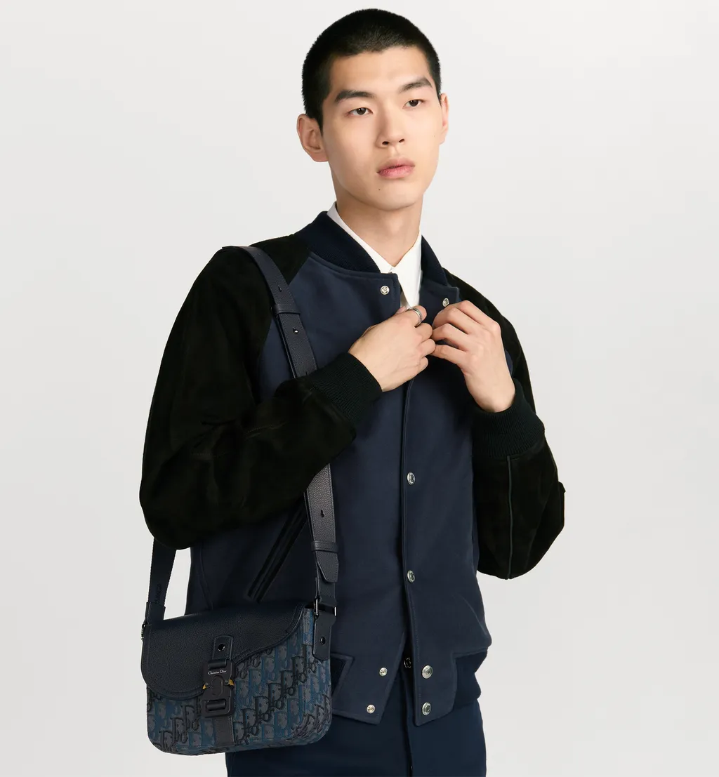 Small Saddle Messenger Bag With Flap