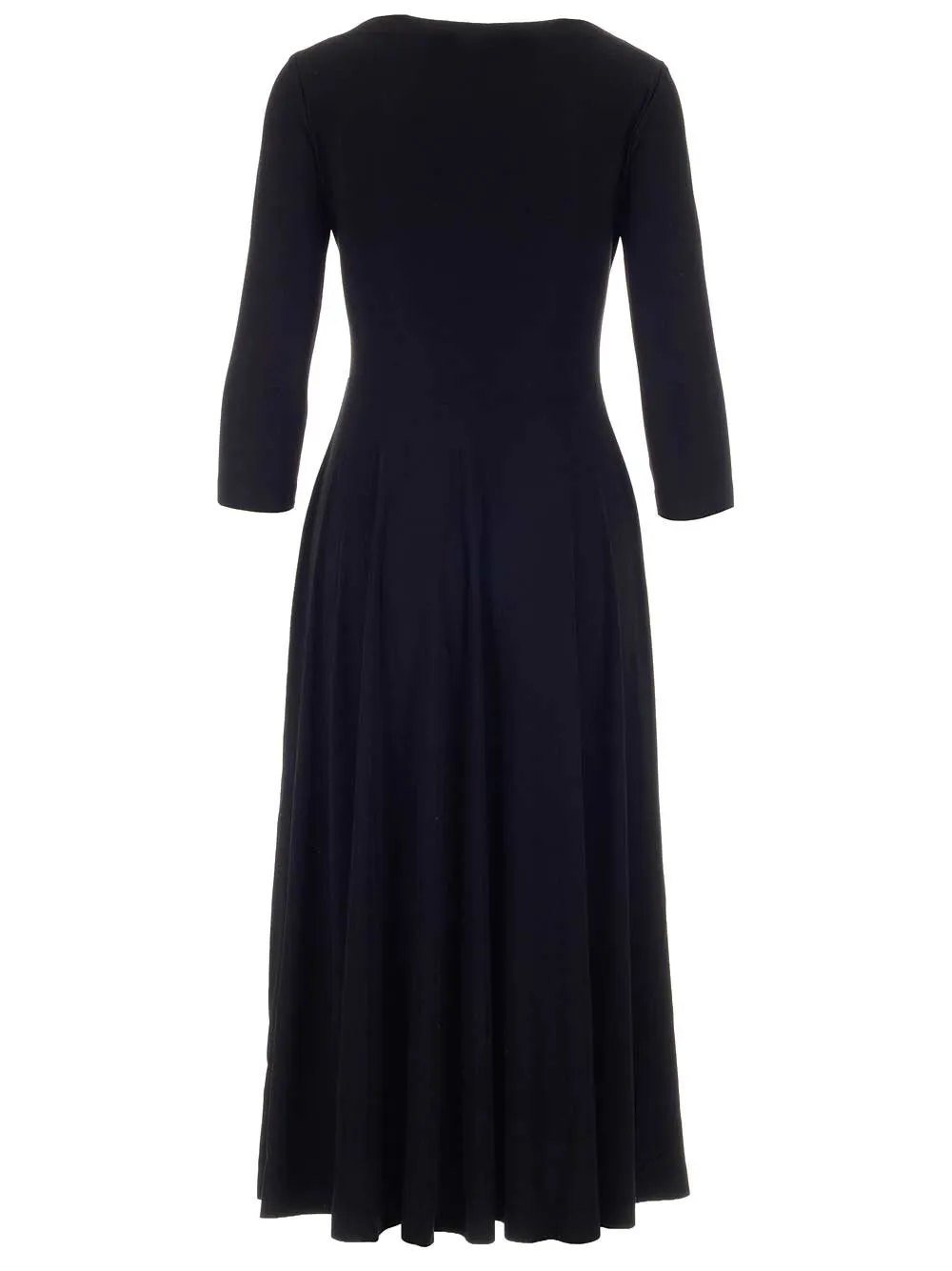 Norma Kamali Scoop-Neck Midi Dress