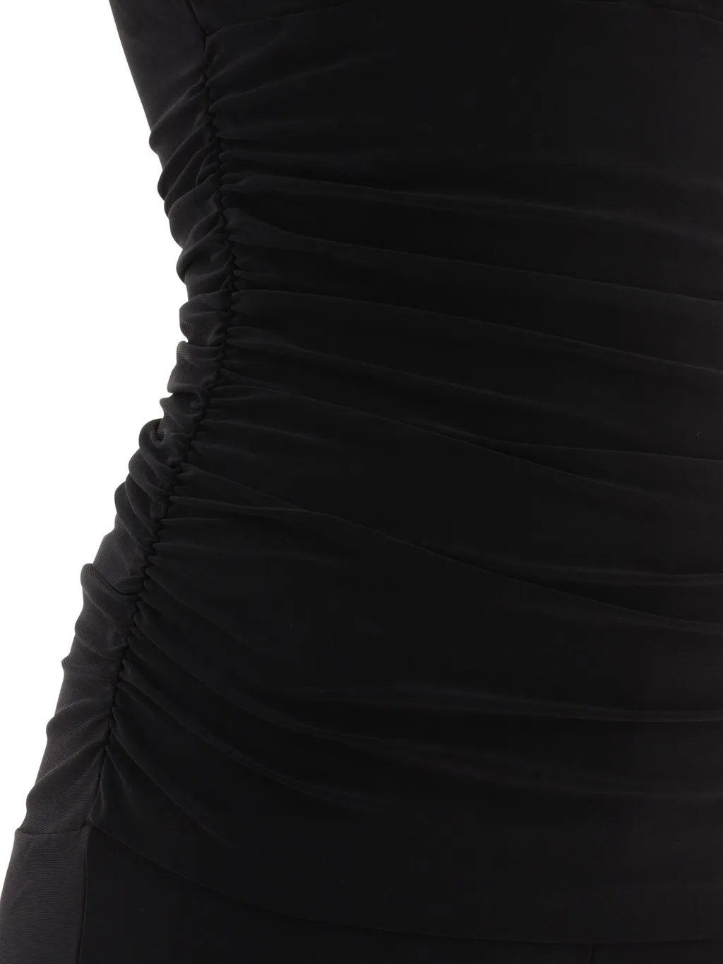 Norma Kamali V-Neck Ruched Plunge Jumpsuit