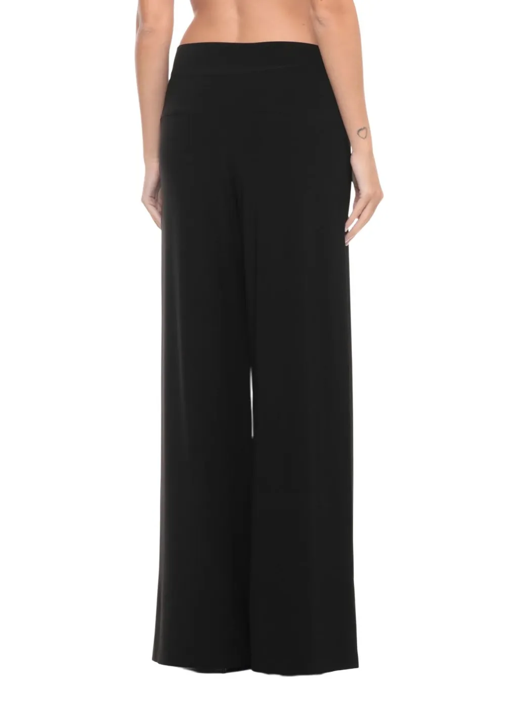 Norma Kamali Elastic-Waist Wide-Leg Pants