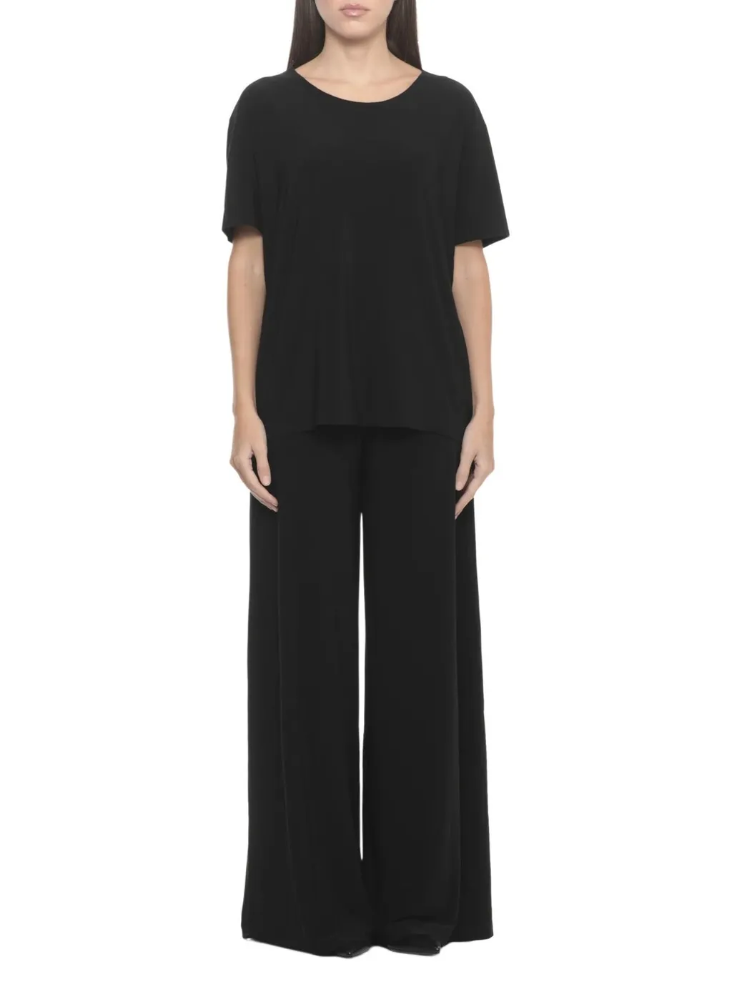 Norma Kamali Crew Neck Short Sleeve Top