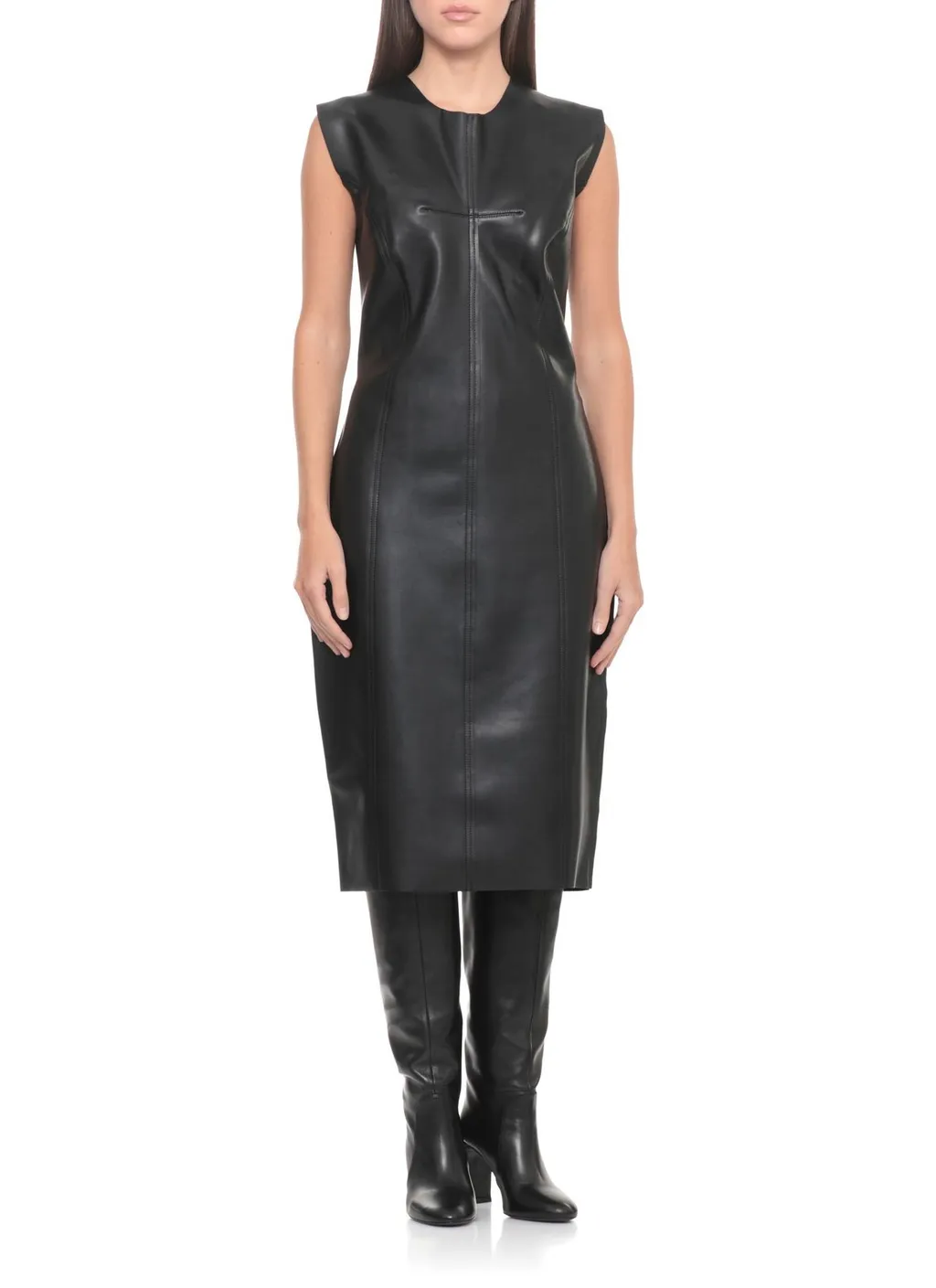 Norma Kamali Sleeveless Zip Dress