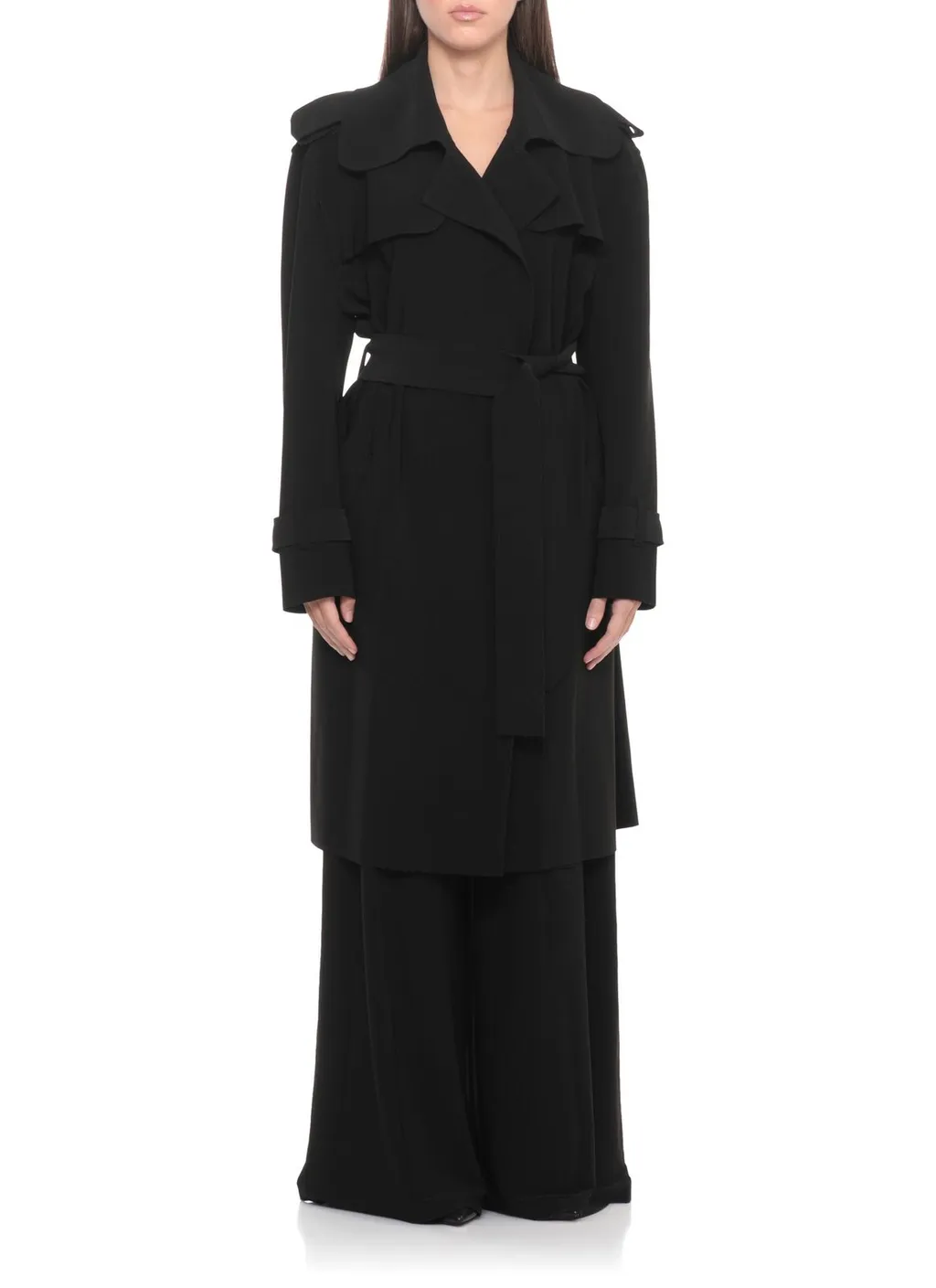 Norma Kamali Belted Trench Coat
