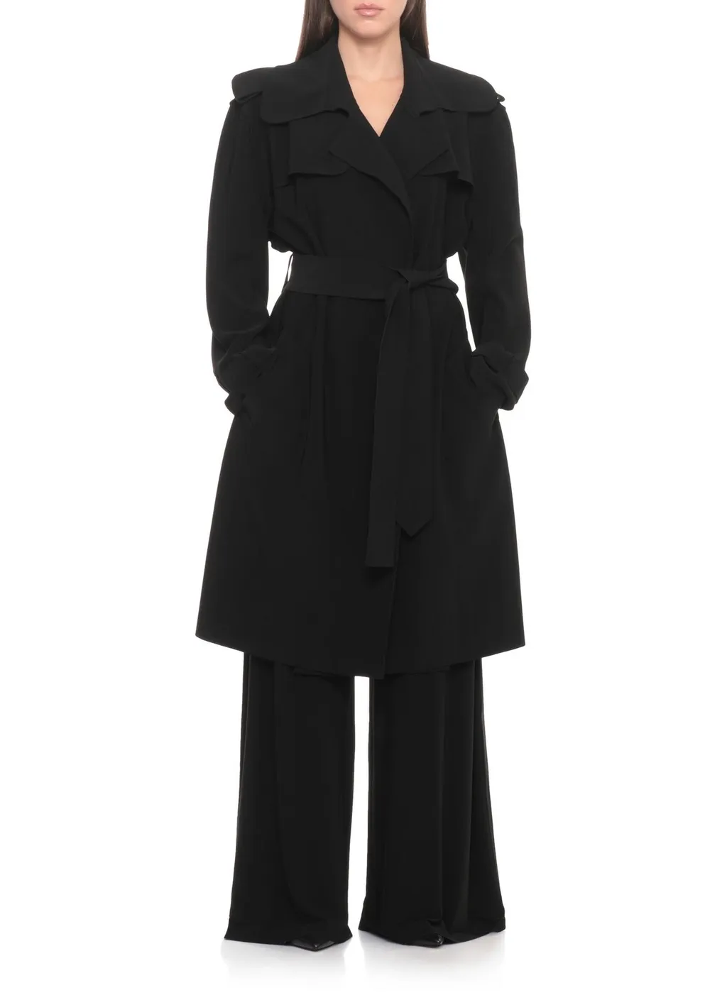 Norma Kamali Belted Trench Coat