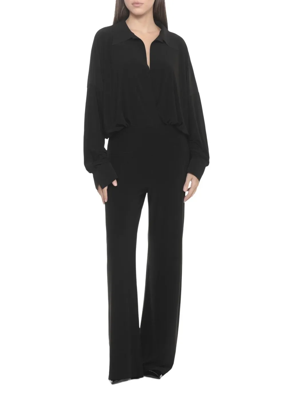 Norma Kamali V-Neck Bodysuit Top