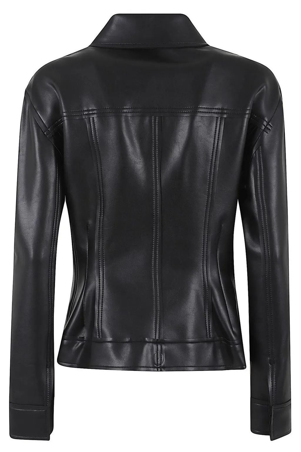 Norma Kamali Structured Faux Leather Jacket