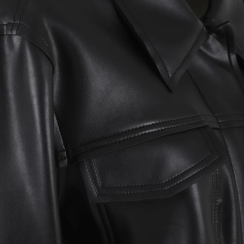 Norma Kamali Structured Faux Leather Jacket
