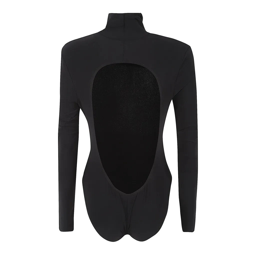 Norma Kamali Open-Back Bodysuit