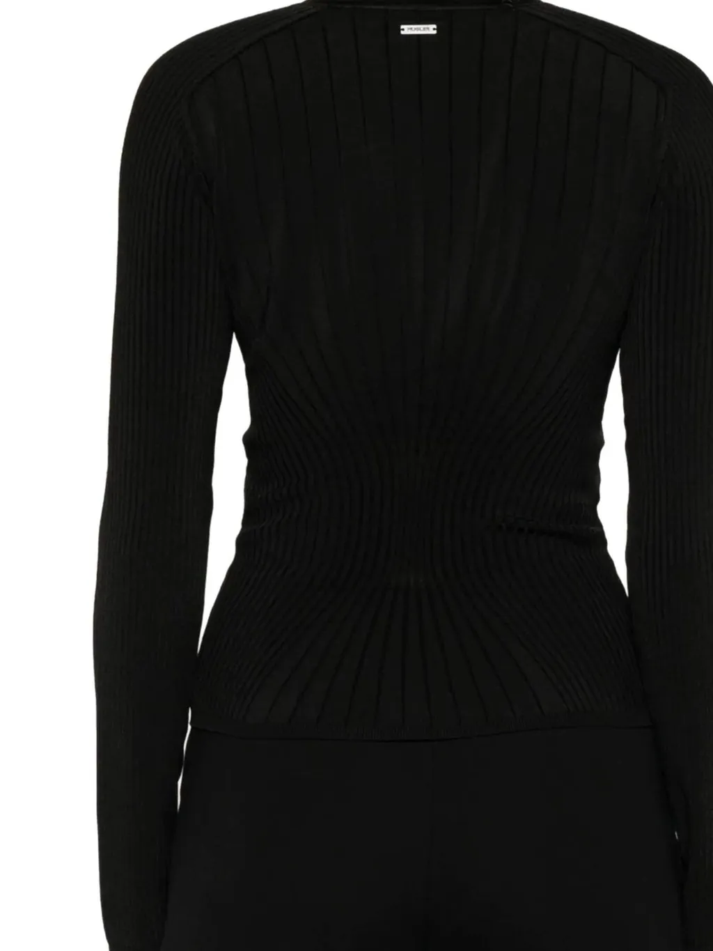 Mugler Ribbed Knit Top