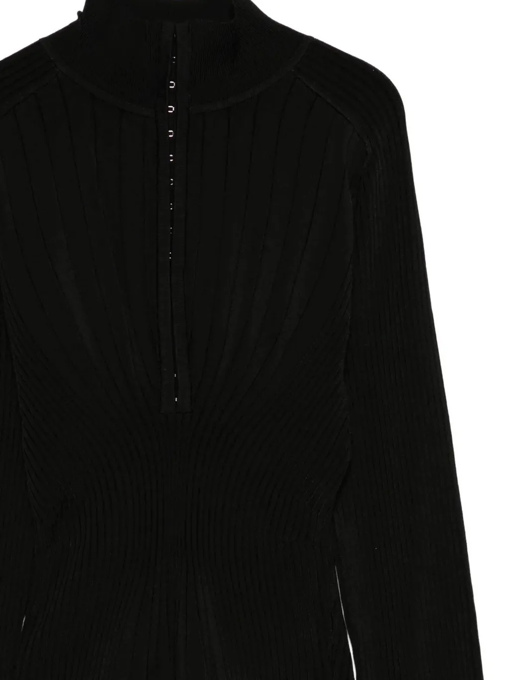 Mugler Ribbed Knit Top