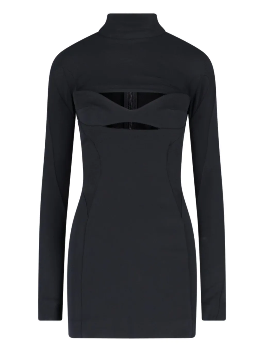 Mugler Cutout Long Sleeve Dress
