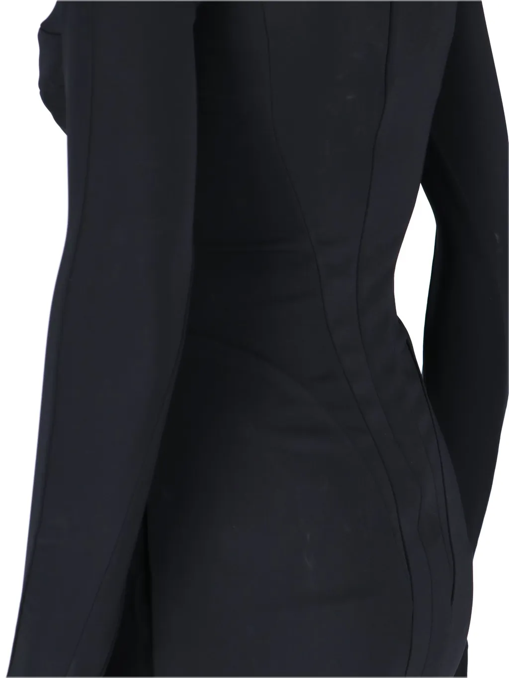 Mugler Cutout Long Sleeve Dress