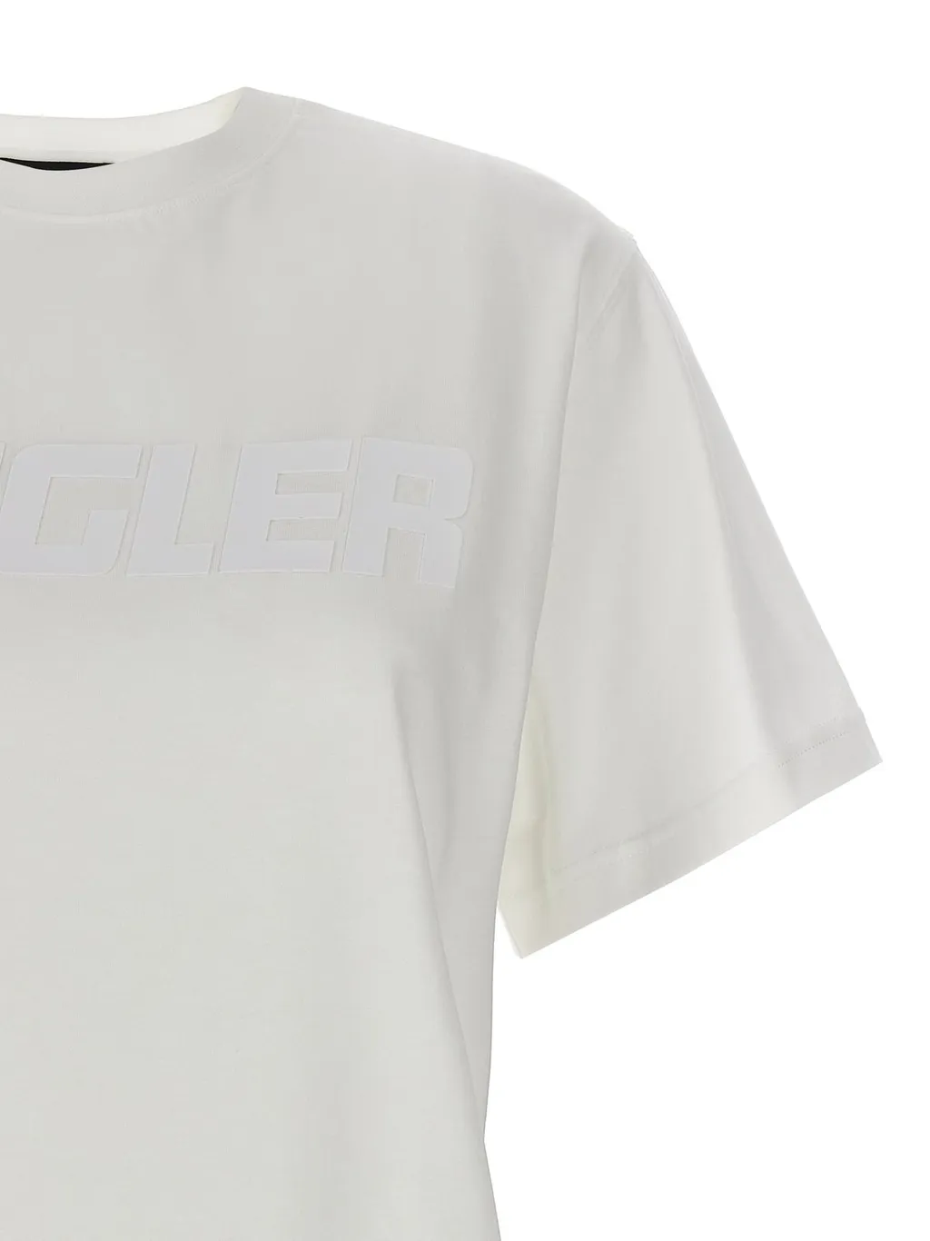 Mugler Logo Detailed Crewneck T-Shirt