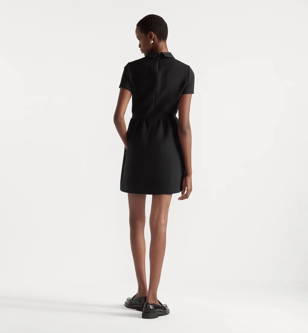 Fitted Dress With Cd Buttons