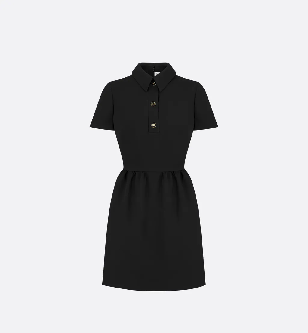 Fitted Dress With Cd Buttons