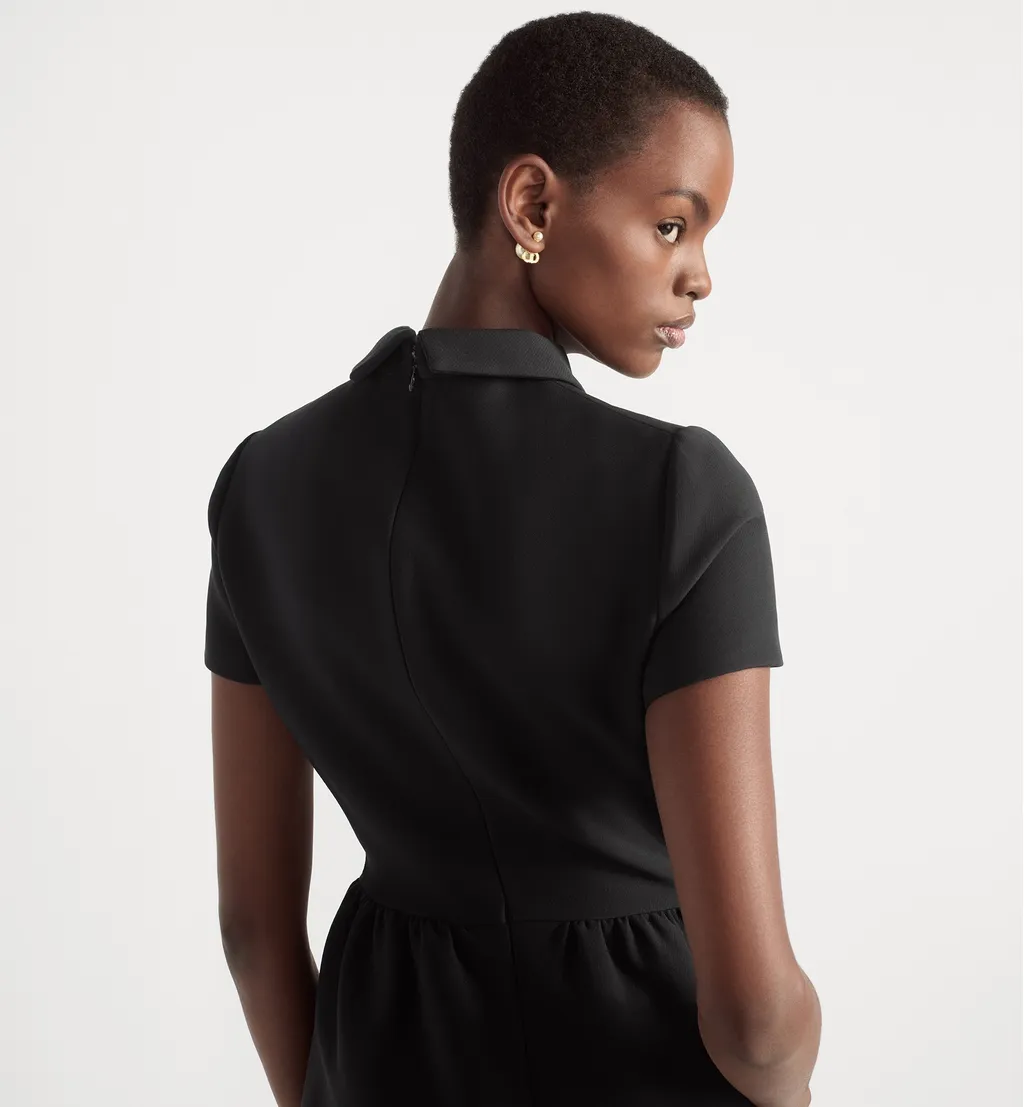 Fitted Dress With Cd Buttons