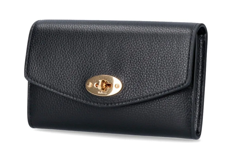 Mulberry Darley Logo Engraved Medium Wallet