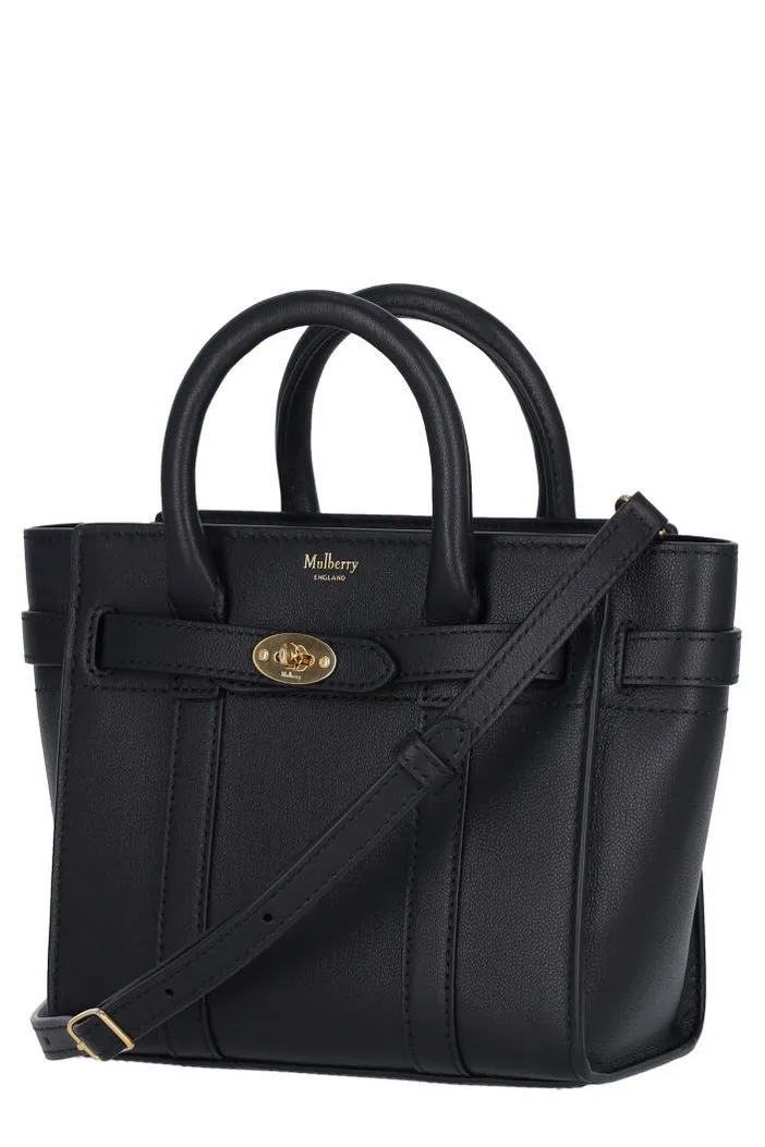 Mulberry Bayswater Logo Stamped Micro Crossbody Bag