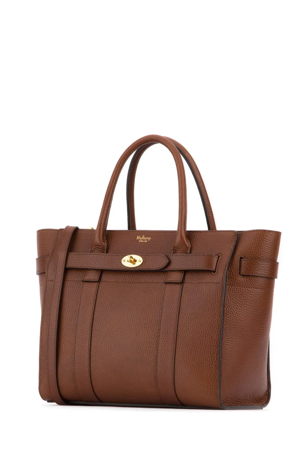 Mulberry Bayswater Logo Detailed Zipped Small Tote Bag