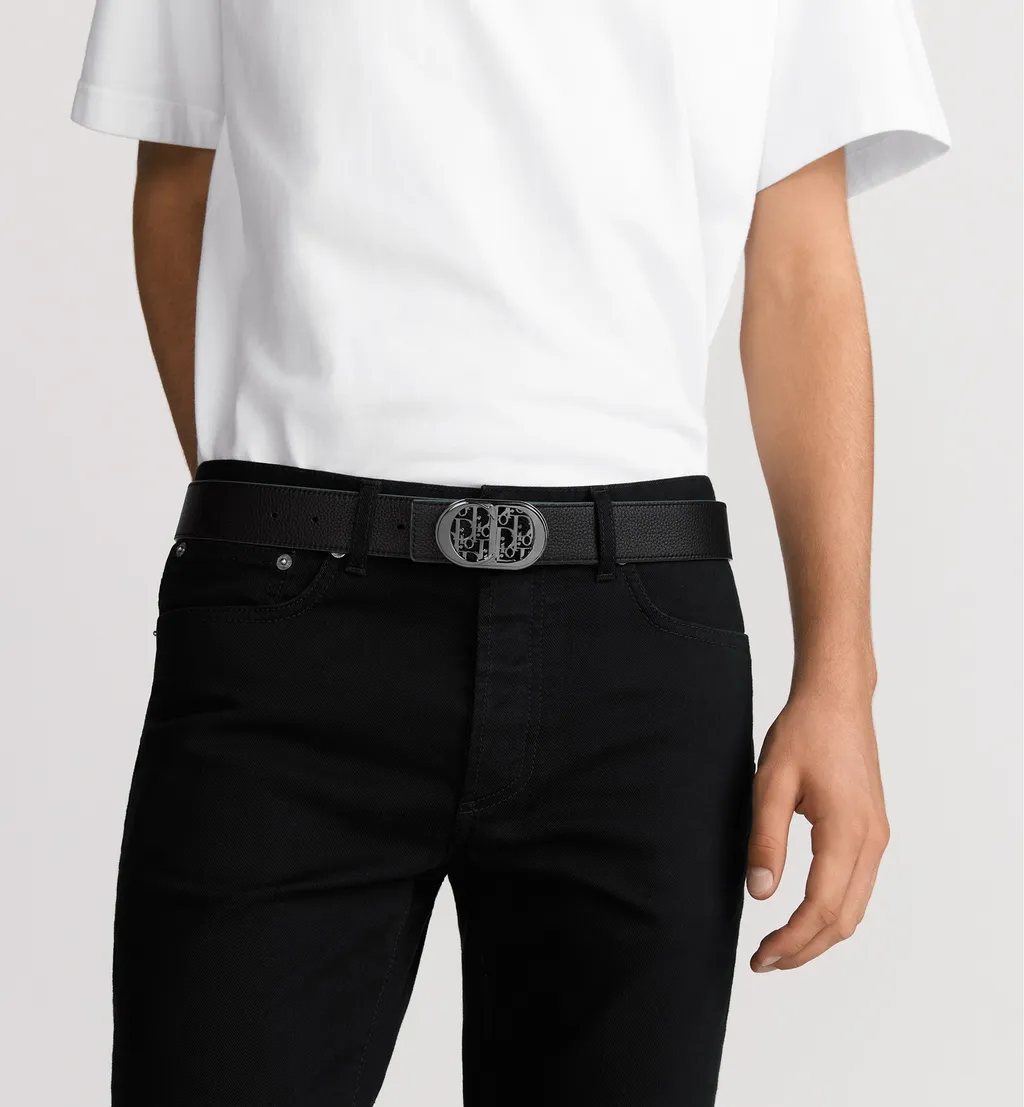 Cd Icon Dior Oblique Cosmo Belt Buckle