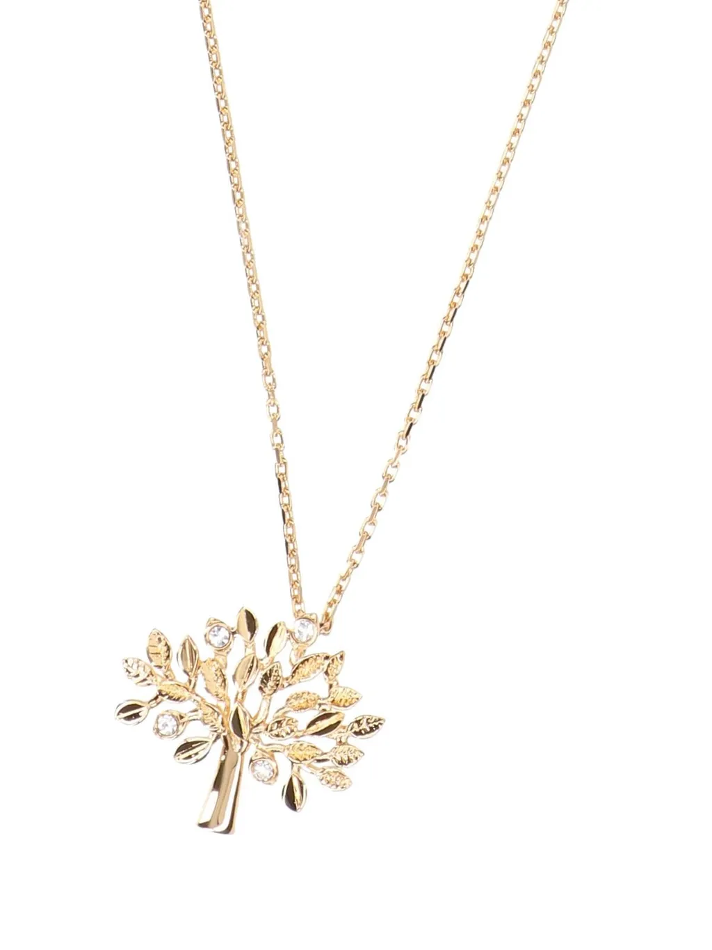 Mulberry Logo Pendant Embellished Necklace