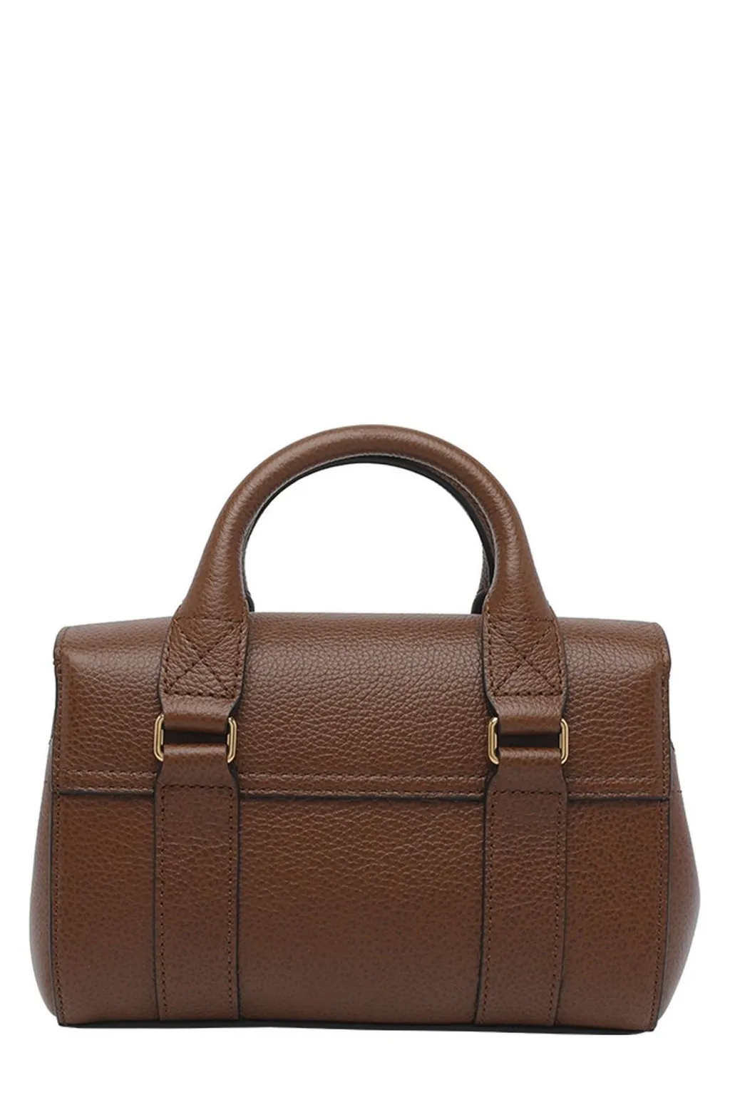 Mulberry Logo Engraved Foldover Top Tote Bag