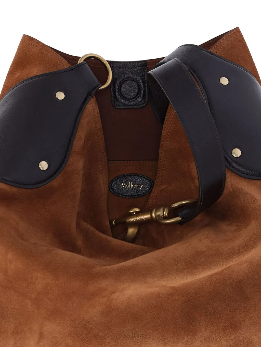 Mulberry Logo Embossed Shoulder Bag