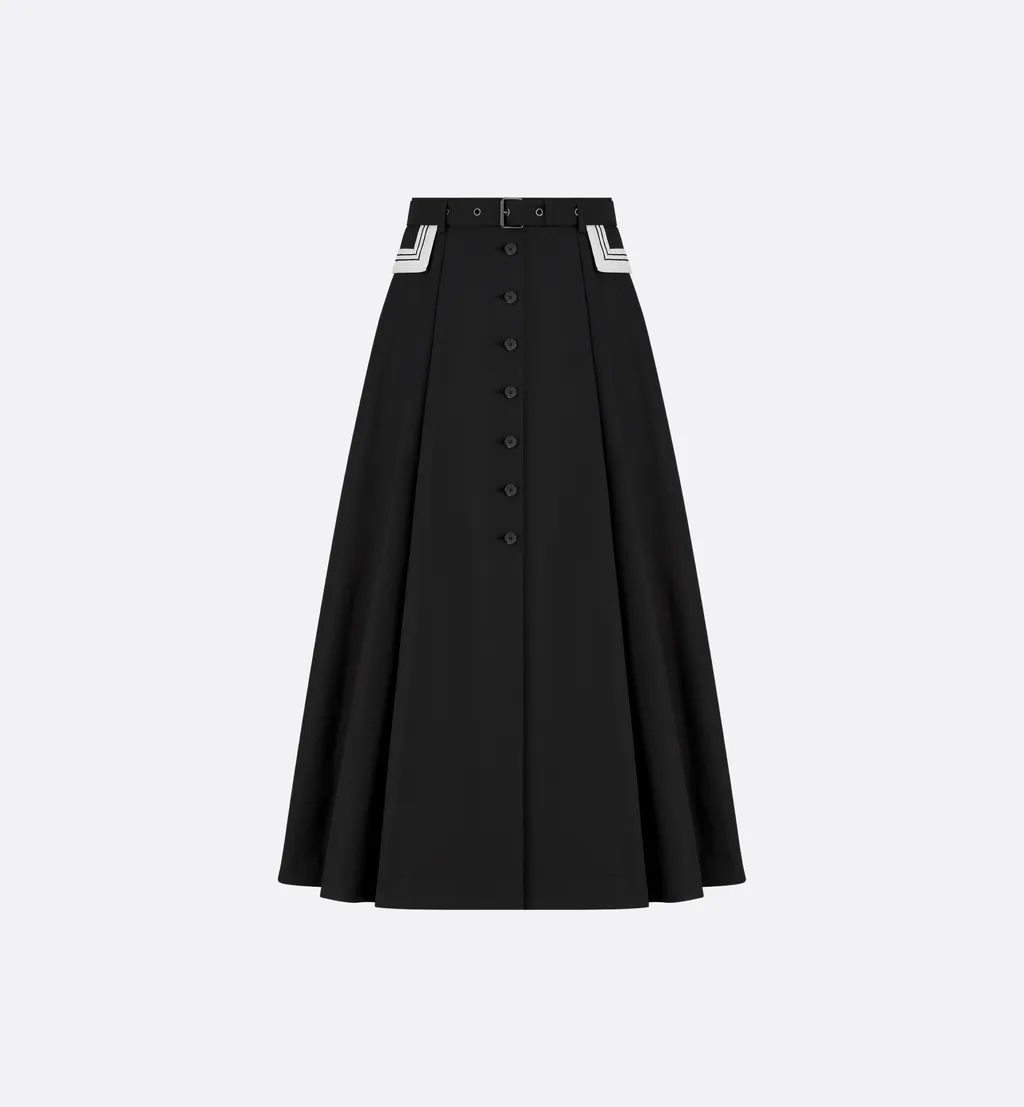 Mid-Length Flared Skirt