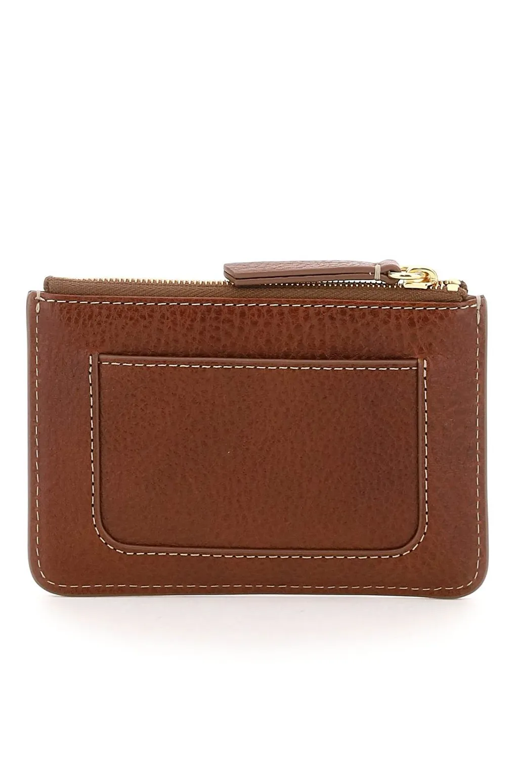 Mulberry Logo Engraved Zipped Coin Pouch
