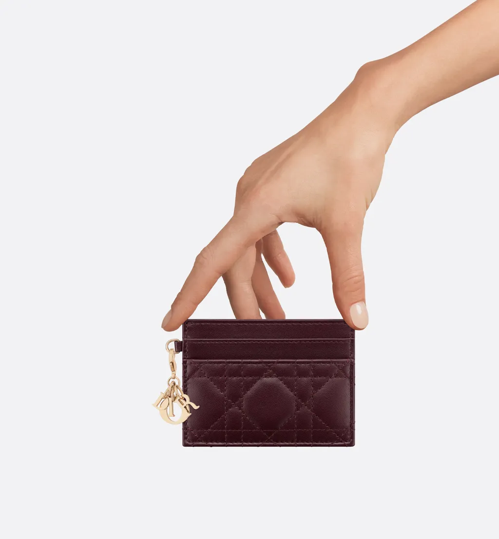 Lady Dior Freesia Card Holder