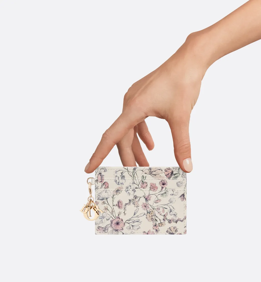 Lady Dior Freesia Card Holder