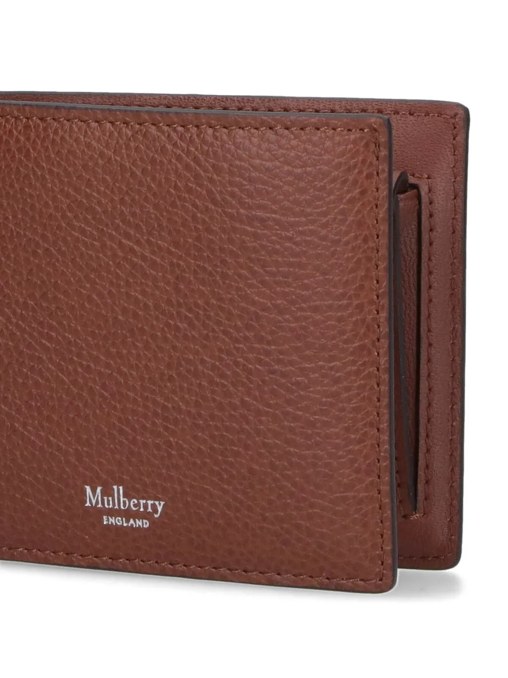 Mulberry Logo Detailed Bi-Fold Wallet