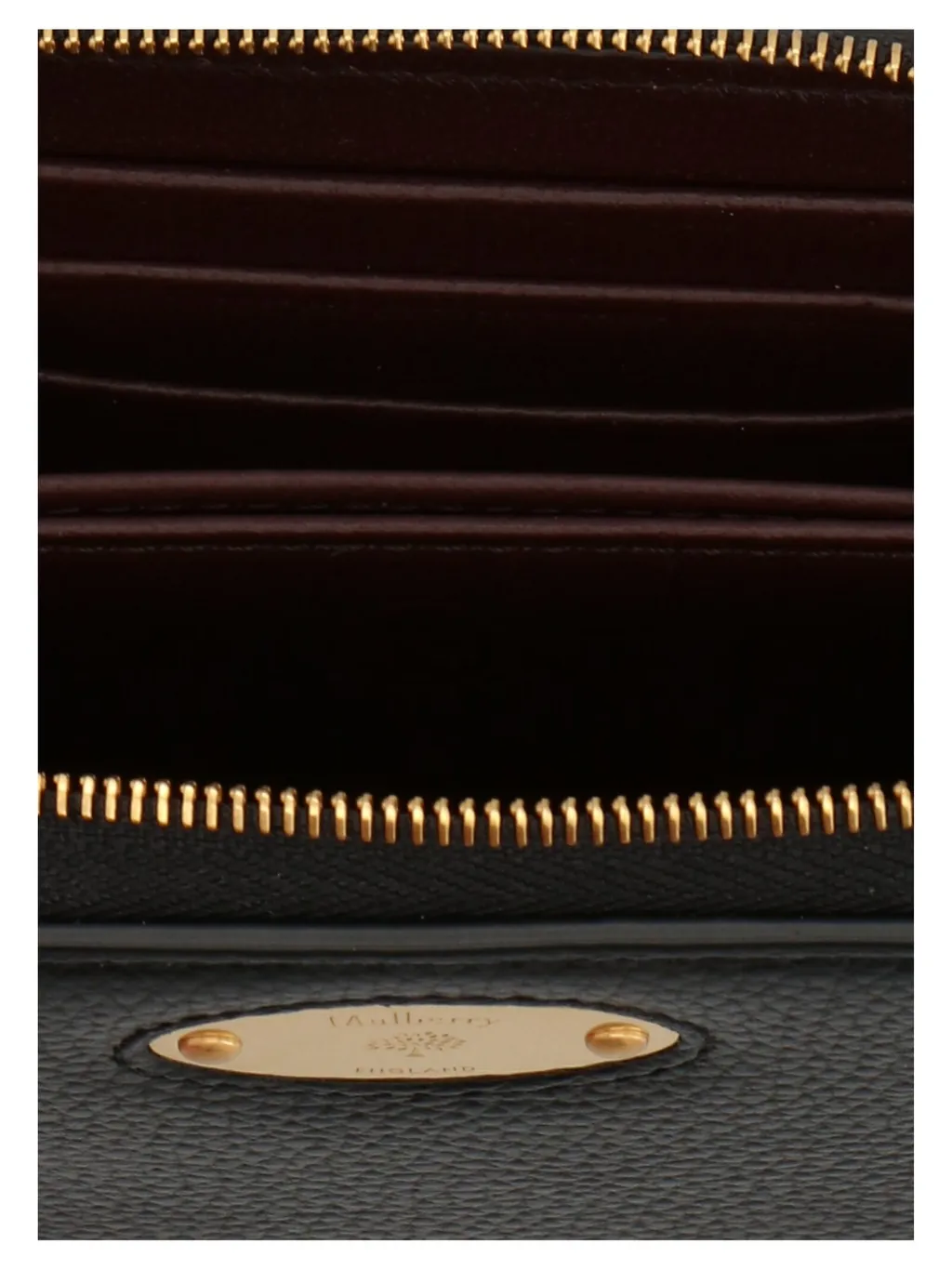 Mulberry Logo Plaque Zipped Purse