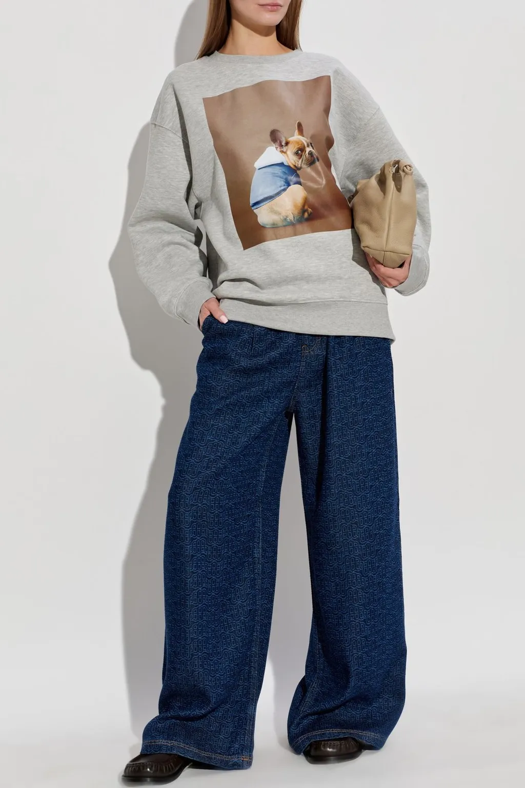 Munthe Roula Dog Print Sweater